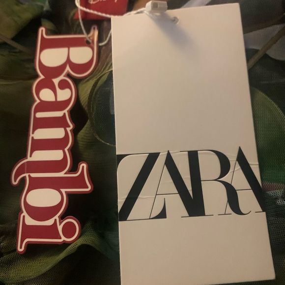 Zara x Disney Bambi Draped Tulle Crop Top - Picture 6 of 7